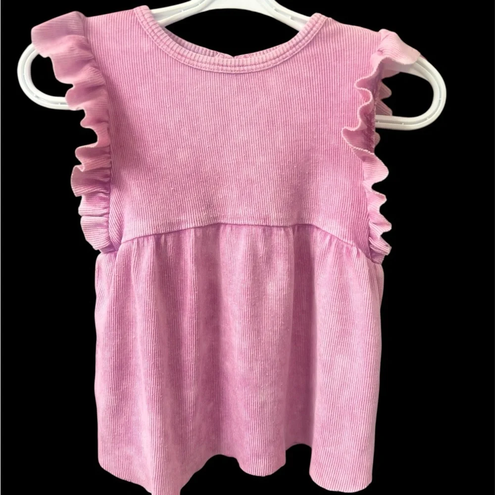 Splendid Baby Girl Pink Ruffle Corduroy Dress 6–12 months